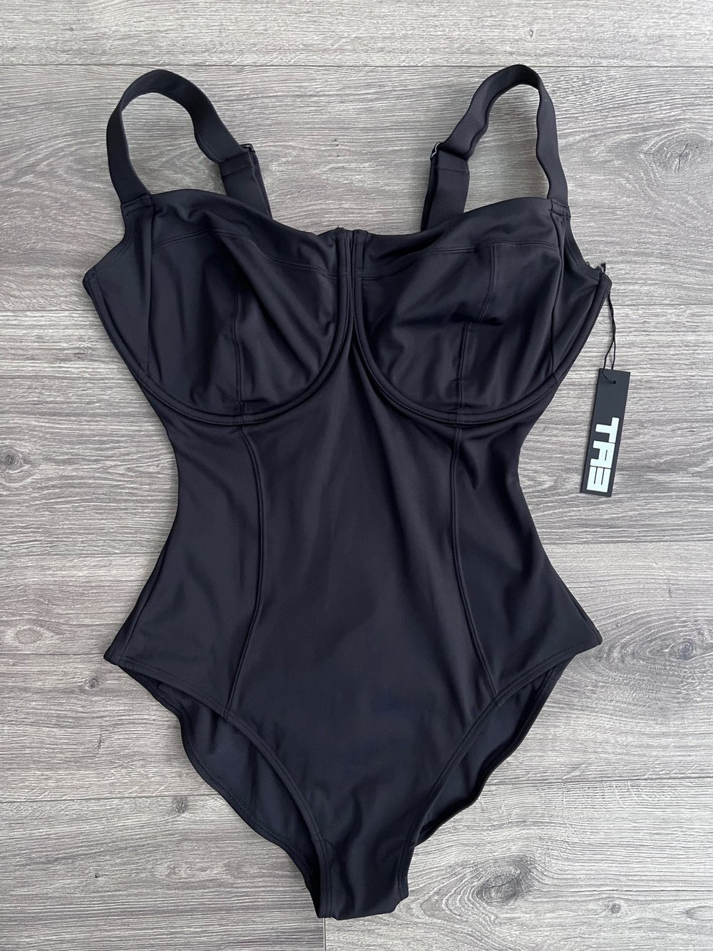 TA3 Lifty One Piece Swimsuit Medium Regular J/K Cup Black Compression Shapewear